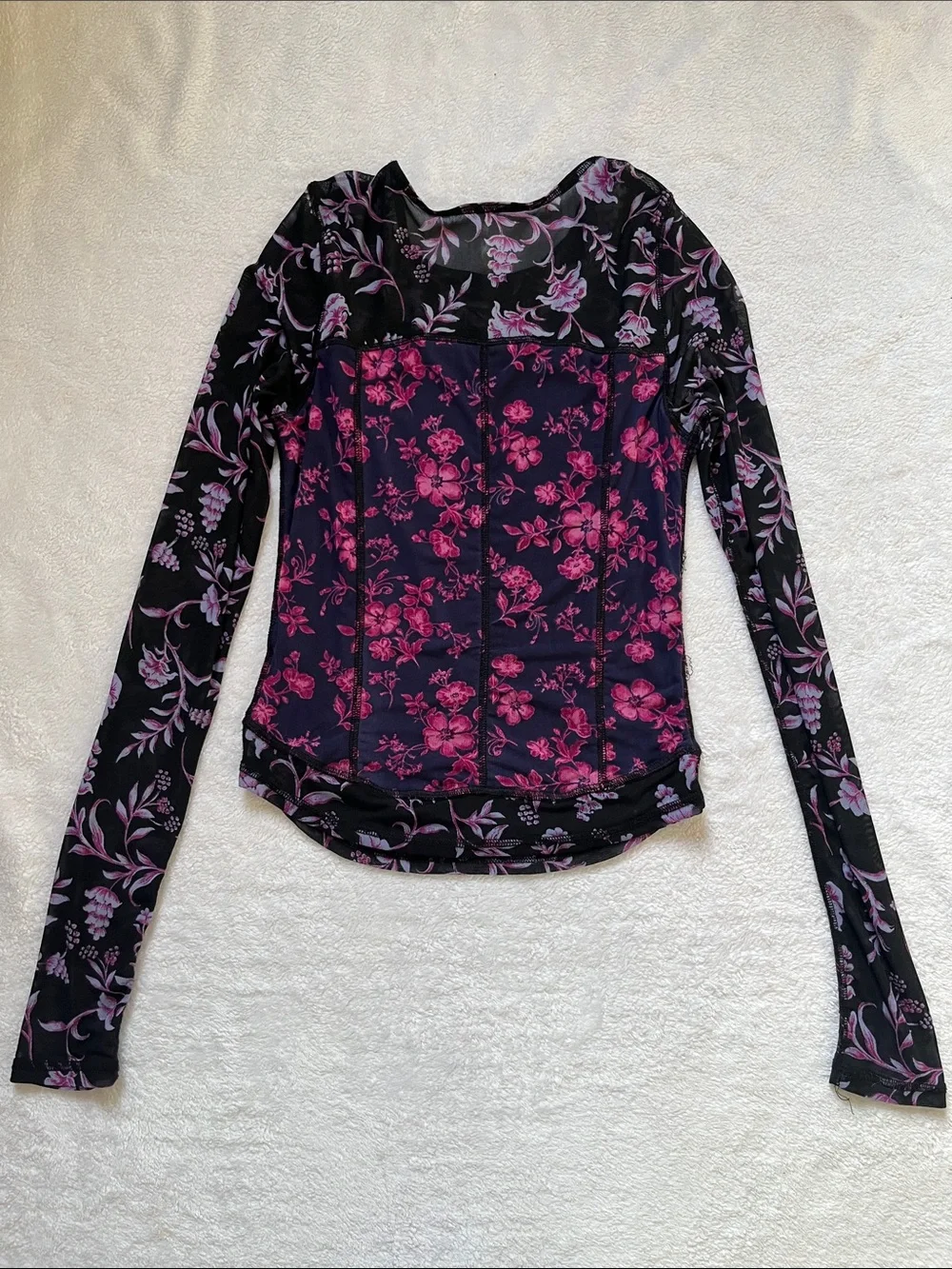 Free People Mesh Top
